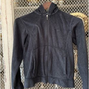 Patagonia Black Size S Black Fleece Hooded Jacket. Pre-loved! Two front pockets
